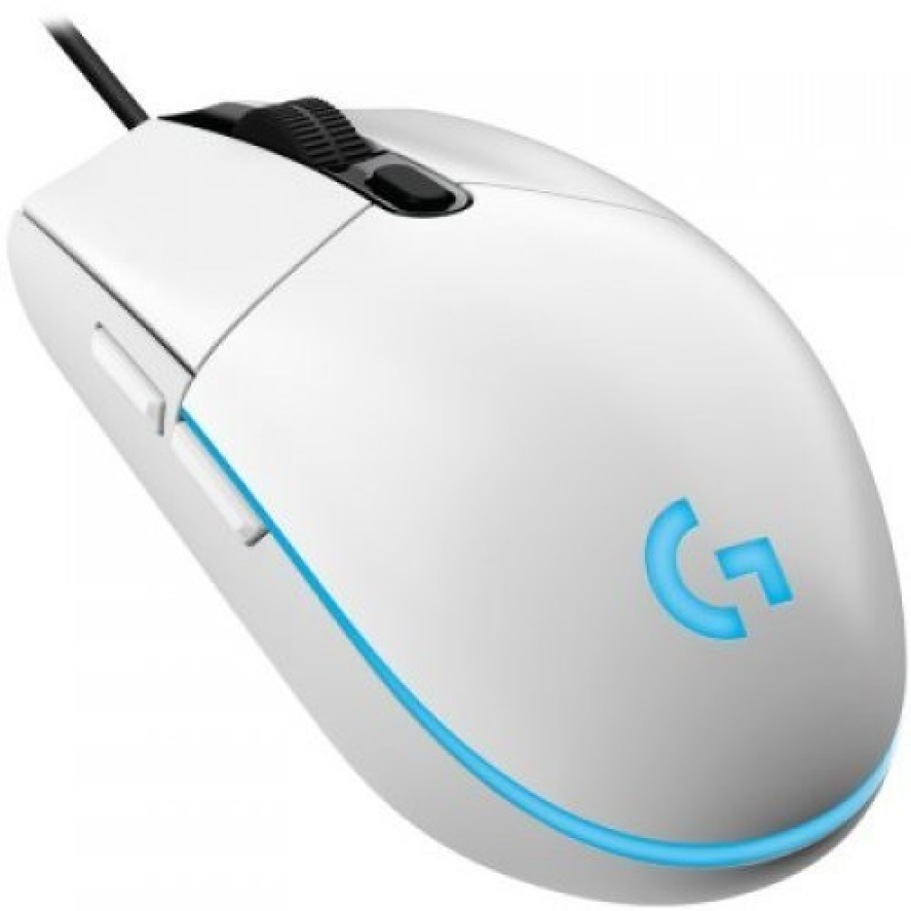 Геймърска мишка Logitech G102 LightSync White
